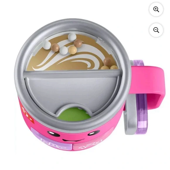 Fisher Price Laugh & Learn Wake Up & Learn Coffee Mug [Lights & Music, Pink] - Picture 3 of 4